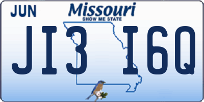 MO license plate JI3I6Q