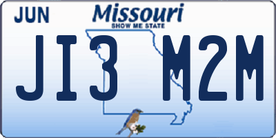 MO license plate JI3M2M