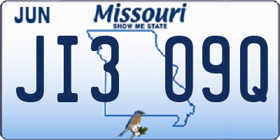 MO license plate JI3O9Q
