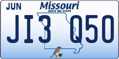 MO license plate JI3Q5O
