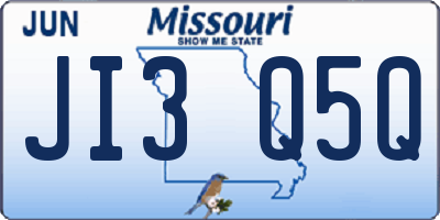 MO license plate JI3Q5Q