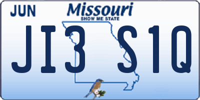 MO license plate JI3S1Q