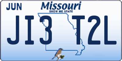 MO license plate JI3T2L