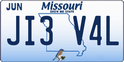 MO license plate JI3V4L