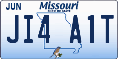 MO license plate JI4A1T