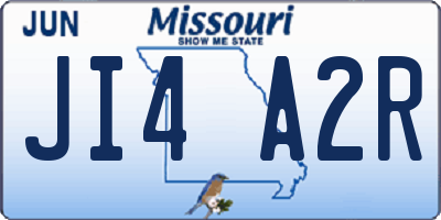 MO license plate JI4A2R