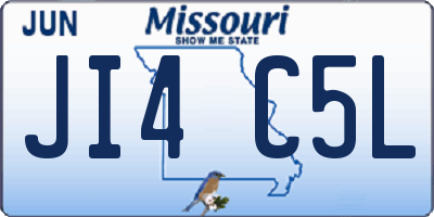 MO license plate JI4C5L
