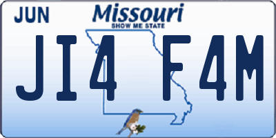 MO license plate JI4F4M