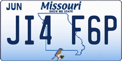 MO license plate JI4F6P