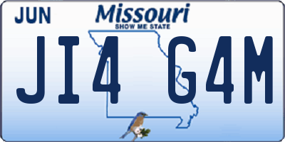 MO license plate JI4G4M