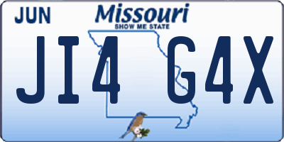 MO license plate JI4G4X
