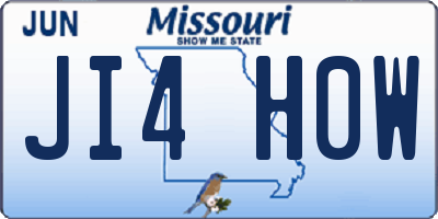 MO license plate JI4H0W