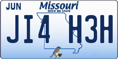 MO license plate JI4H3H