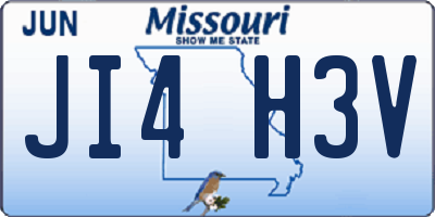 MO license plate JI4H3V