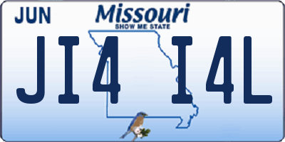 MO license plate JI4I4L