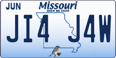 MO license plate JI4J4W