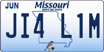 MO license plate JI4L1M