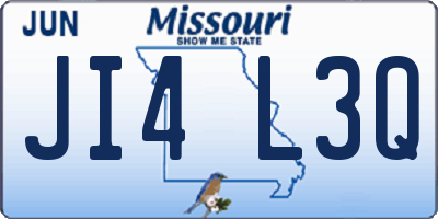 MO license plate JI4L3Q