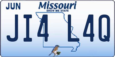 MO license plate JI4L4Q