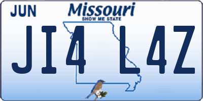 MO license plate JI4L4Z