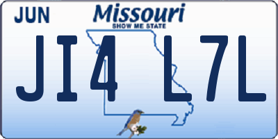 MO license plate JI4L7L