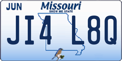 MO license plate JI4L8Q
