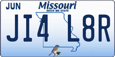MO license plate JI4L8R