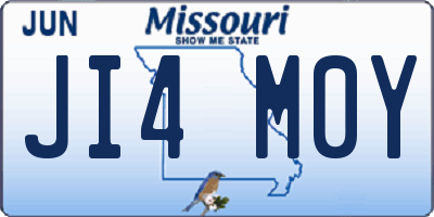 MO license plate JI4M0Y