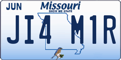 MO license plate JI4M1R