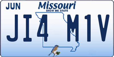MO license plate JI4M1V
