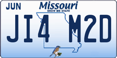 MO license plate JI4M2D