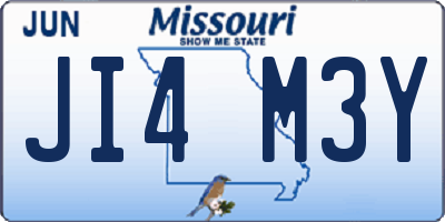 MO license plate JI4M3Y