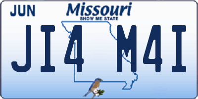 MO license plate JI4M4I