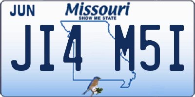 MO license plate JI4M5I