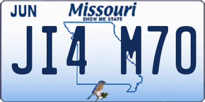 MO license plate JI4M7O
