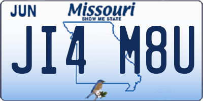 MO license plate JI4M8U