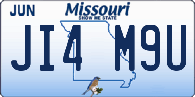 MO license plate JI4M9U