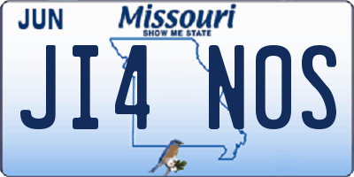 MO license plate JI4N0S