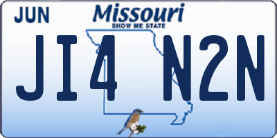 MO license plate JI4N2N