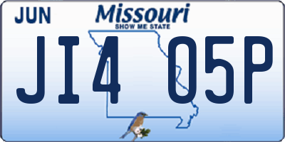 MO license plate JI4O5P