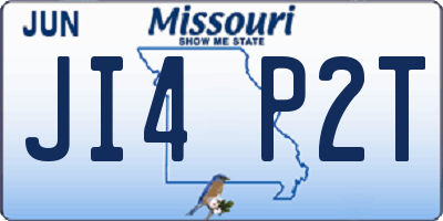 MO license plate JI4P2T