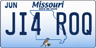 MO license plate JI4R0Q