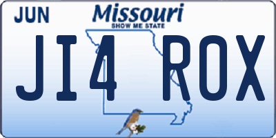 MO license plate JI4R0X