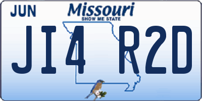 MO license plate JI4R2D