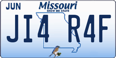 MO license plate JI4R4F