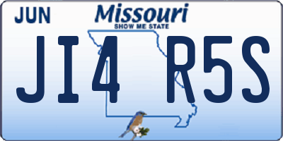 MO license plate JI4R5S