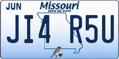 MO license plate JI4R5U