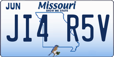 MO license plate JI4R5V
