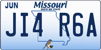 MO license plate JI4R6A