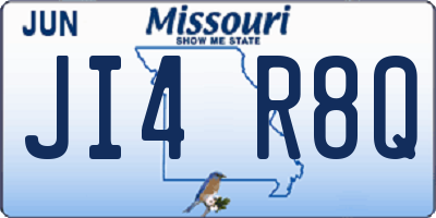 MO license plate JI4R8Q